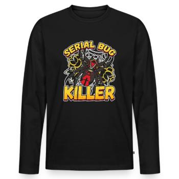 Serial Bug Killer for a Pest Control Technician - Männer Premium Bio Langarmshirt - Schwarz - Vorne - Nico (187cm)
