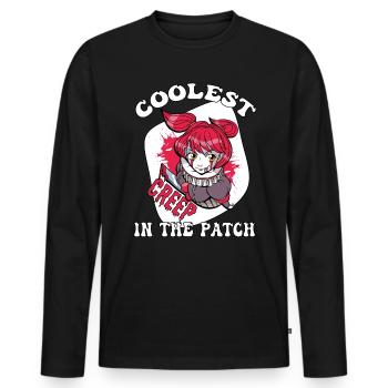 Coolest Creep In The Patch Halloween Costume - Men's Premium Organic Long Sleeve Shirt - black - Front - Nico (187cm)
