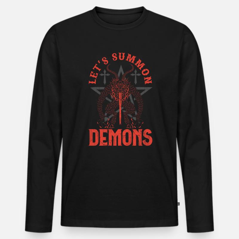Occult - Männer Premium Bio Langarmshirt - Schwarz