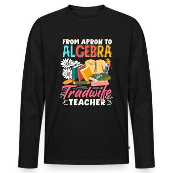 Sip Back Relax and Spice It Up Margarita Mode On - Männer Premium Bio Langarmshirt - Schwarz - Vorne - Nico (187cm)