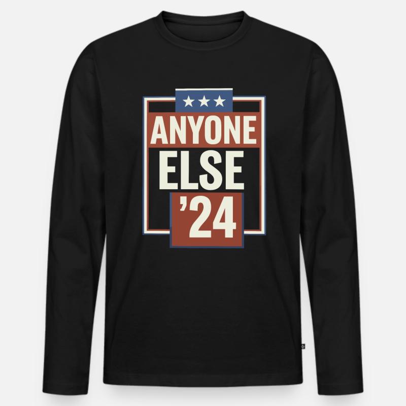 Anyone Else Election 2024 - Männer Premium Bio Langarmshirt - Schwarz