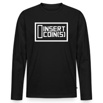 Gaming gaming console video games gift - Men's Premium Organic Long Sleeve Shirt - black - Front - Nico (187cm)