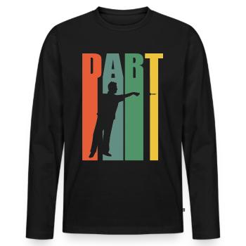 Dart Dart Arrow Dartboard - Men's Premium Organic Long Sleeve Shirt - black - Front - Nico (187cm)