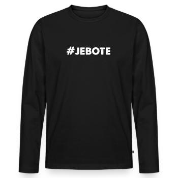 Hashtag Jebote Kroatien Jugo Geschenk - Männer Premium Bio Langarmshirt - Schwarz - Vorne - Nico (187cm)