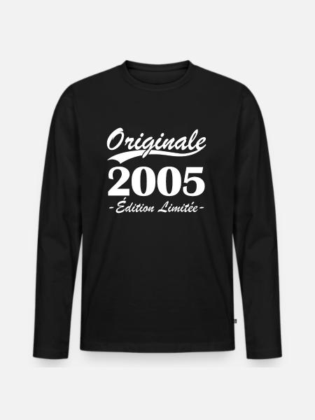 Originale 2005 édition limitée - T-shirt manches longues Premium bio Homme - noir