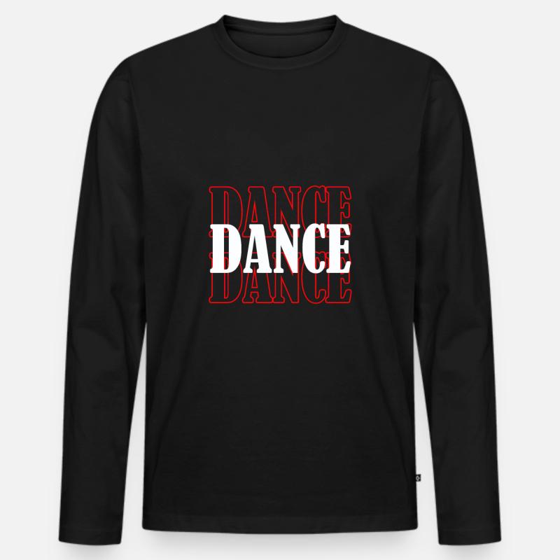 Tanzen - Männer Premium Bio Langarmshirt - Schwarz
