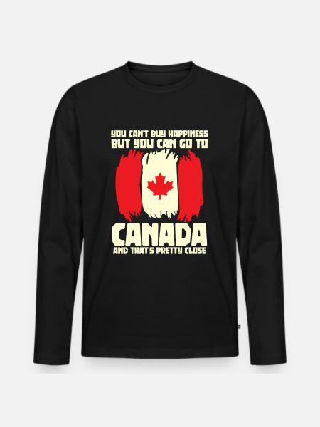 Canada Canadian flag Canadians - Men's Premium Organic Long Sleeve Shirt - black