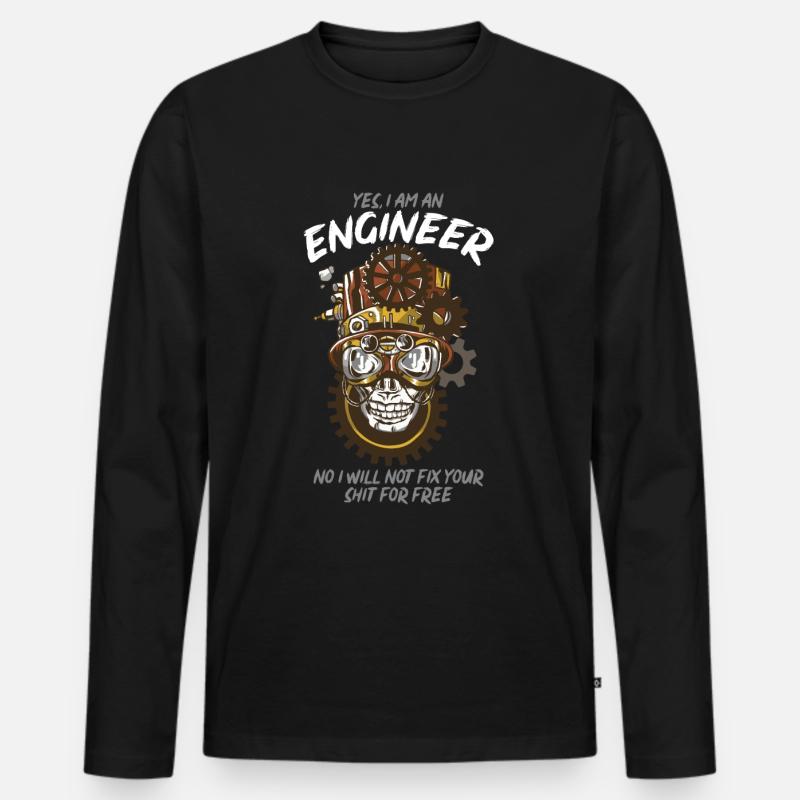 Engineer engineering technician Men's Premium Organic Long Sleeve Shirt