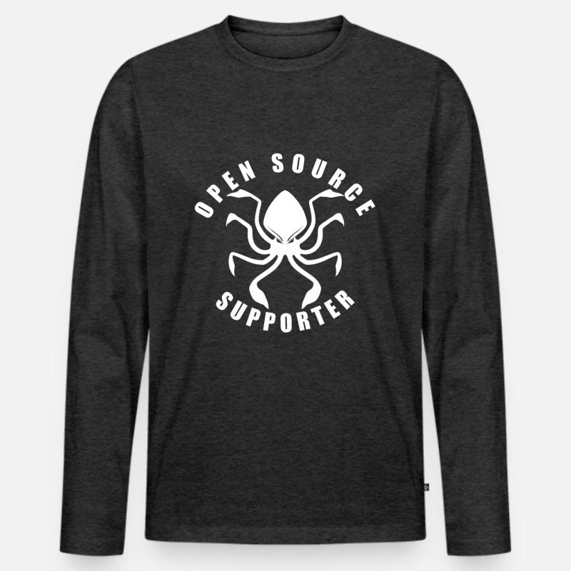 LUZILLION CODER COUTURE, PARTISAN DE L’OPEN SOURCE T-shirt manches longues Premium bio Homme