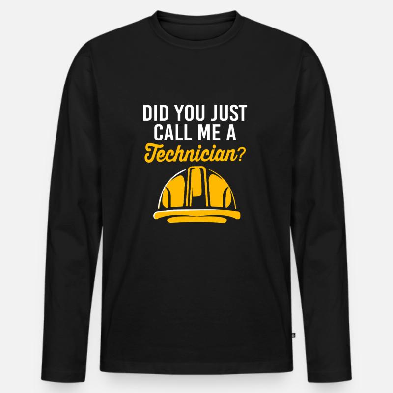 Nuklear Nuklearmedizin Atom Radiologie - Männer Premium Bio Langarmshirt - Schwarz