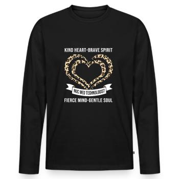 Nuklear Nuklearmedizin Atom Radiologie - Männer Premium Bio Langarmshirt - Schwarz - Vorne - Nico (187cm)