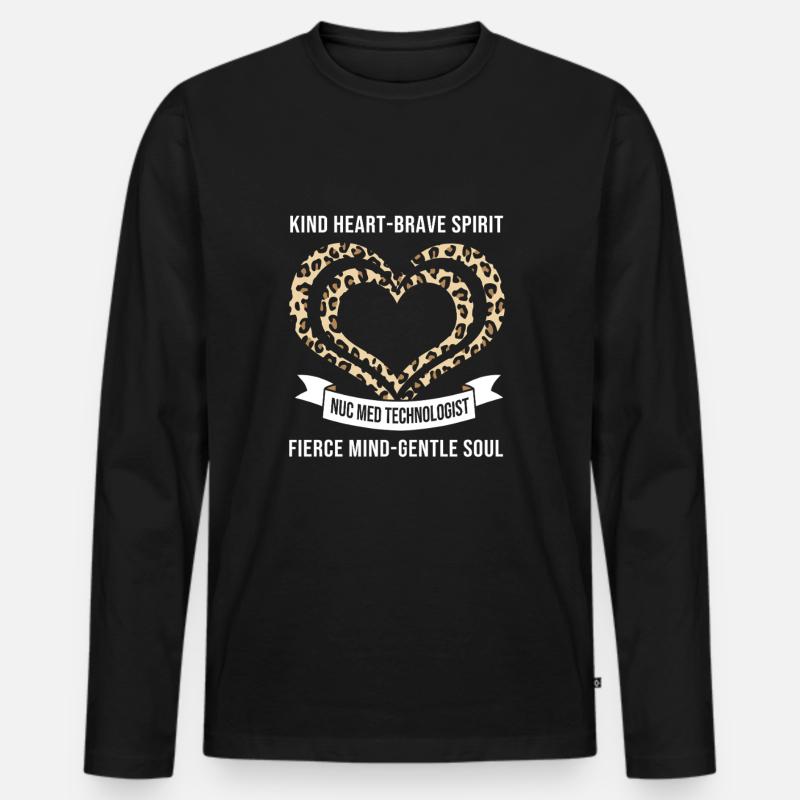 Nuklear Nuklearmedizin Atom Radiologie - Männer Premium Bio Langarmshirt - Schwarz