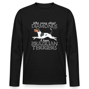 braziliandiamonds5 - T-shirt manches longues Premium bio Homme - noir - Devant - Nico (187cm)