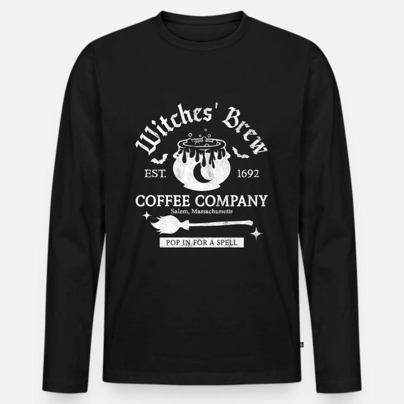 Hexengebräu - Männer Premium Bio Langarmshirt - Schwarz