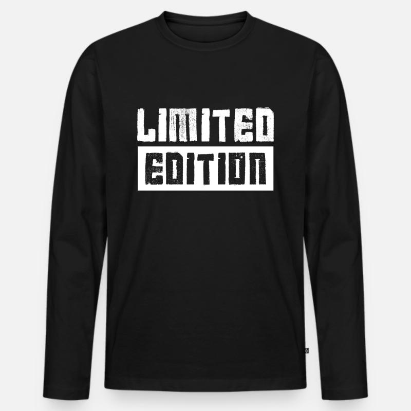 limited edition - Männer Premium Bio Langarmshirt - Schwarz