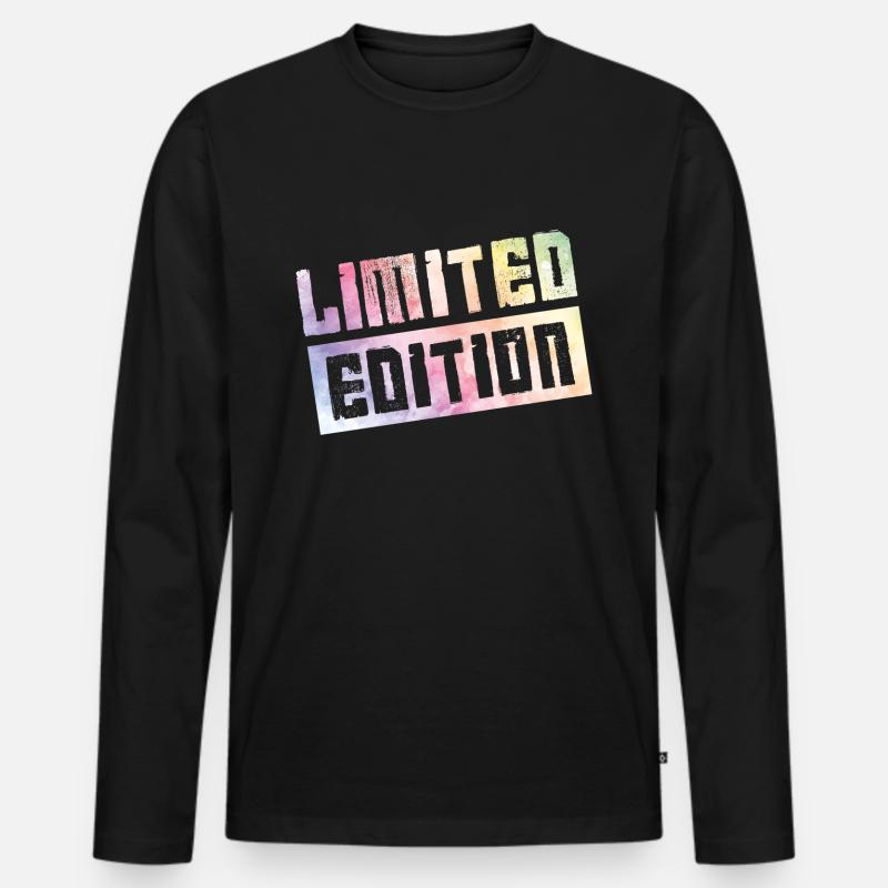 limited edition - Männer Premium Bio Langarmshirt - Schwarz