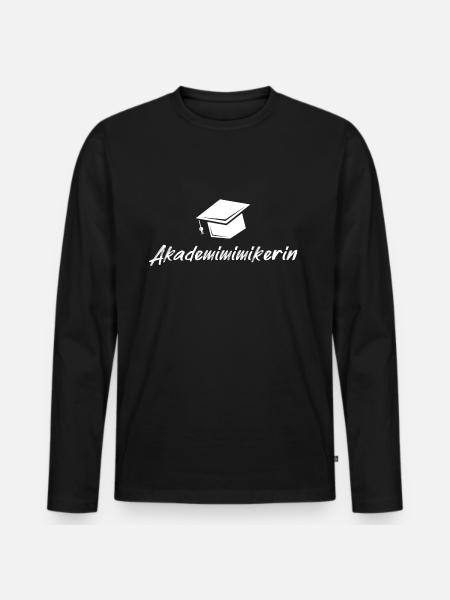 Mimimi Akademimimicist - Men's Premium Organic Long Sleeve Shirt - black