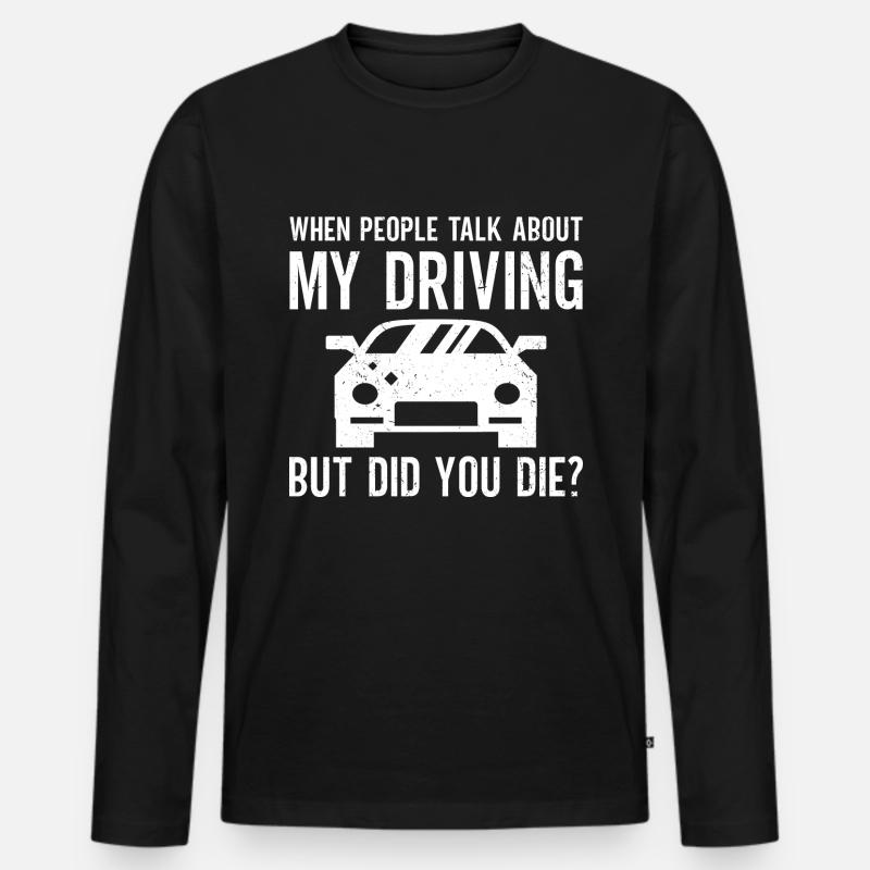 Führerschein - Männer Premium Bio Langarmshirt - Schwarz