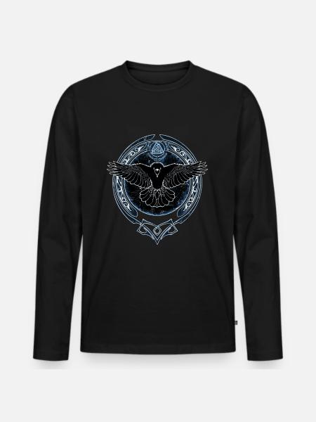 Valknut Rabe - Men's Premium Organic Long Sleeve Shirt - black
