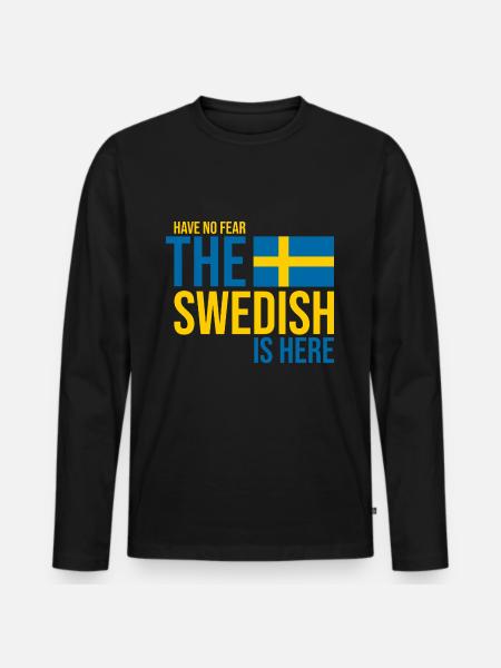 Sweden Swedish - Men's Premium Organic Long Sleeve Shirt - black