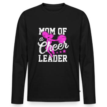 Cheerleader cheerleading - Men's Premium Organic Long Sleeve Shirt - black - Front - Nico (187cm)