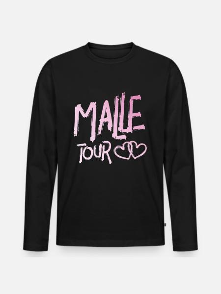 heart tour - Men's Premium Organic Long Sleeve Shirt - black