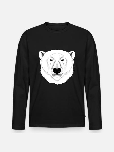 Icebear - Men's Premium Organic Long Sleeve Shirt - black