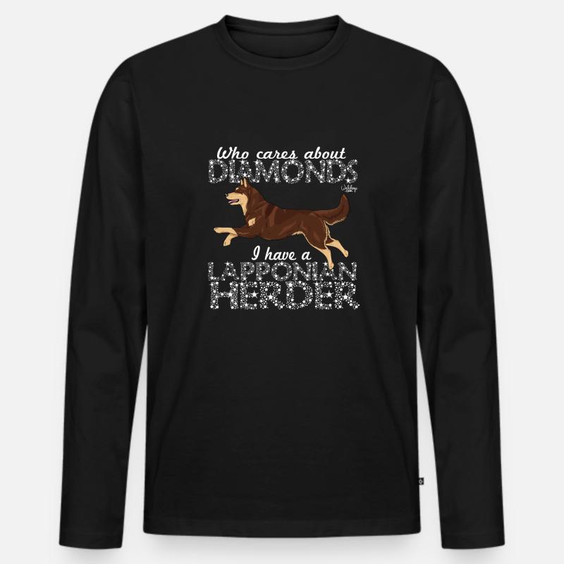 lapponiandiamonds3 - Männer Premium Bio Langarmshirt - Schwarz
