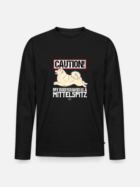 mittelguard4 - Men's Premium Organic Long Sleeve Shirt - black