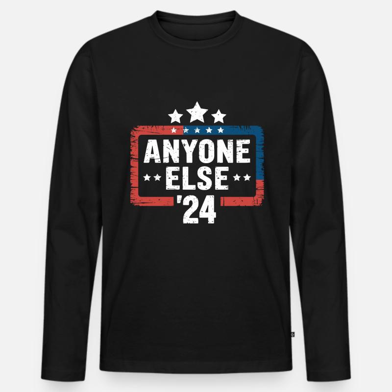 Anyone Else Election 2024 - Männer Premium Bio Langarmshirt - Schwarz
