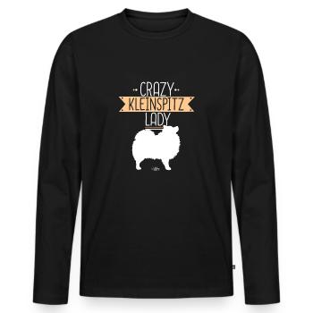 kleine Dame - Männer Premium Bio Langarmshirt - Schwarz - Vorne - Nico (187cm)