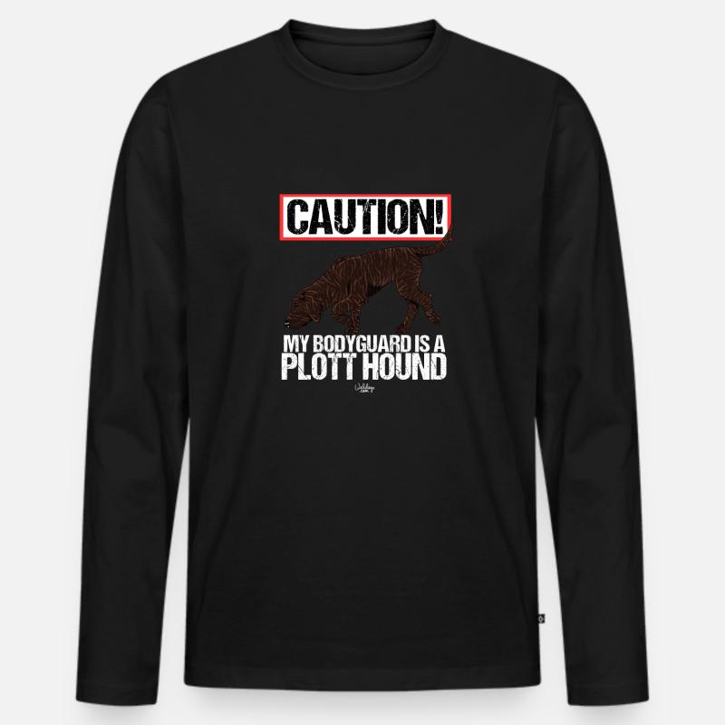 plottguard2 - Männer Premium Bio Langarmshirt - Schwarz