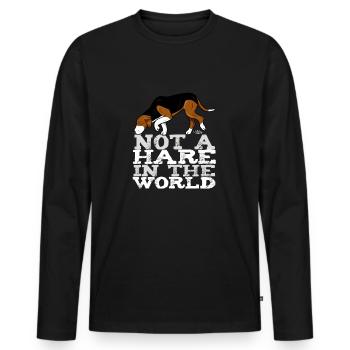 sajkhare - Men's Premium Organic Long Sleeve Shirt - black - Front - Nico (187cm)