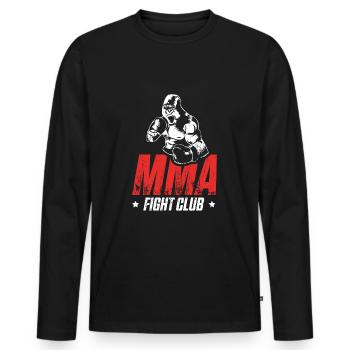Gorilla MMA Martial Arts - Men's Premium Organic Long Sleeve Shirt - black - Front - Nico (187cm)