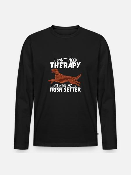 irishtherapy3 - T-shirt manches longues Premium bio Homme - noir