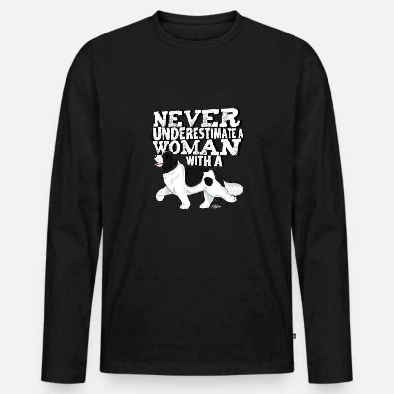 lansuunderestimate - Männer Premium Bio Langarmshirt - Schwarz
