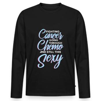 bronntanas um ailse chimio - T-shirt manches longues Premium bio Homme - noir - Devant - Nico (187cm)