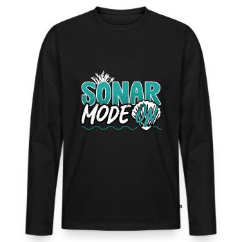 Marine Science Design for an Ocean Student - Men's Premium Organic Long Sleeve Shirt - black - Front - Nico (187cm)