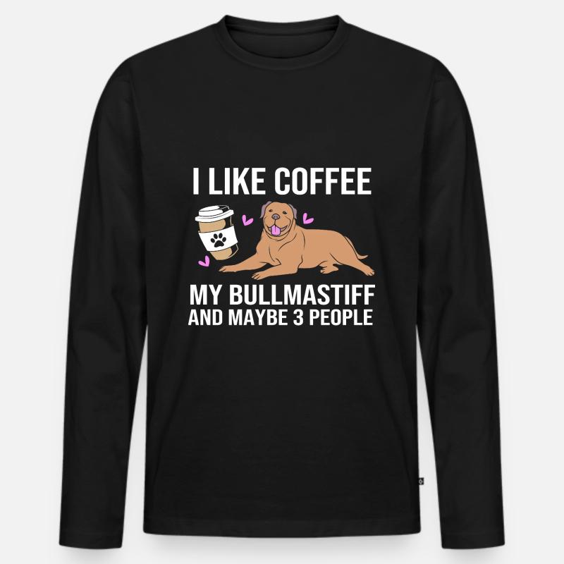 Bullmastiff - Männer Premium Bio Langarmshirt - Schwarz