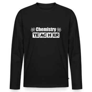 Chemistry Teacher - Männer Premium Bio Langarmshirt - Schwarz - Vorne - Nico (187cm)
