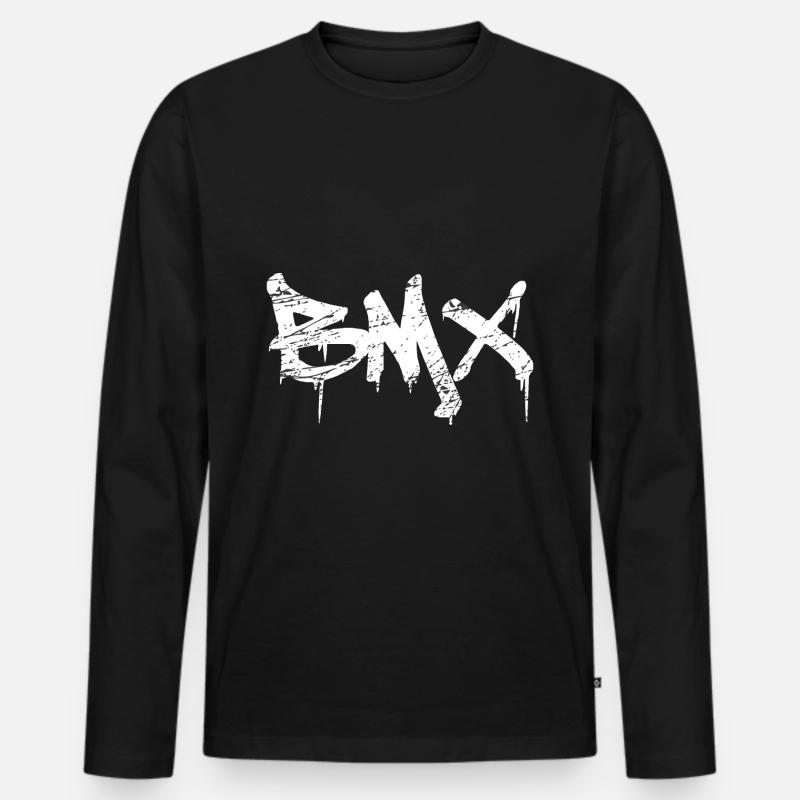 BMX - Männer Premium Bio Langarmshirt - Schwarz