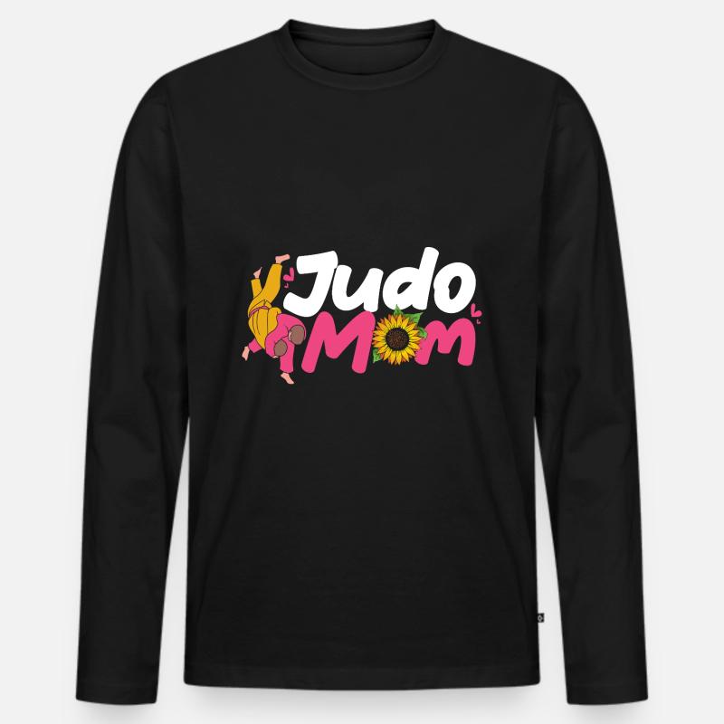 Judo - Männer Premium Bio Langarmshirt - Schwarz