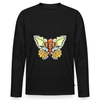Shell Shell Collector - Men's Premium Organic Long Sleeve Shirt - black - Front - Nico (187cm)