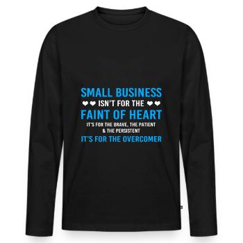 Unternehmer Workaholic - Männer Premium Bio Langarmshirt - Schwarz - Vorne - Nico (187cm)