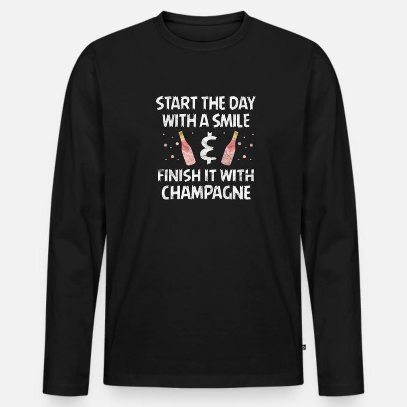 blockedTitle - Männer Premium Bio Langarmshirt - Schwarz