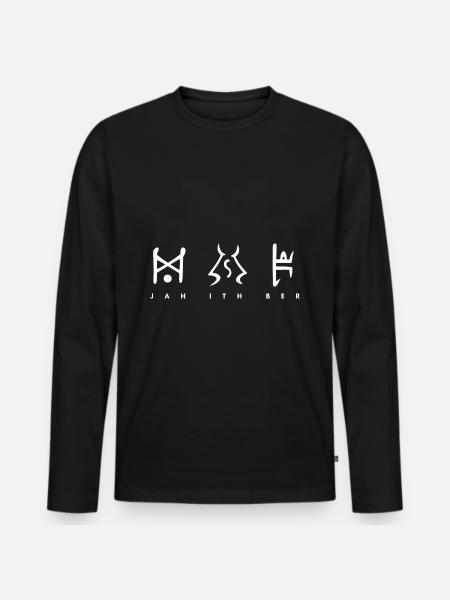 D2R Runic word Enigma - Men's Premium Organic Long Sleeve Shirt - black