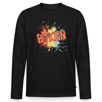 Bike, Downhill, Biken - Männer Premium Bio Langarmshirt - Schwarz - Vorne - Nico (187cm)