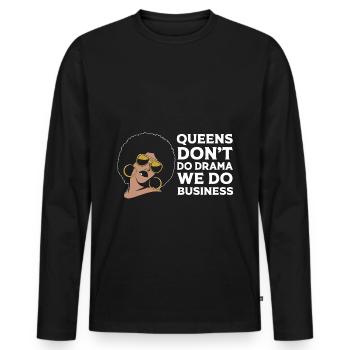 Unternehmer Workaholic - Männer Premium Bio Langarmshirt - Schwarz - Vorne - Nico (187cm)