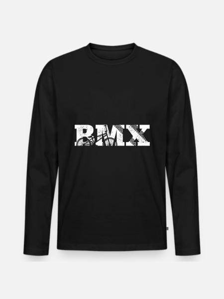 BMX BMX Bicycle - Men's Premium Organic Long Sleeve Shirt - black