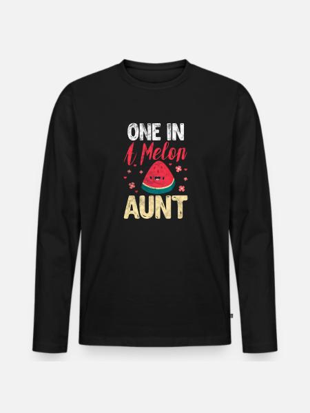 Aunt - Men's Premium Organic Long Sleeve Shirt - black